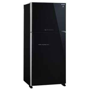 מקרר מקפיא עליון 2 דלתות Sharp SJ-4650BK שארפ 517 ליטר שחור זכוכית עם פיקוד שבת - יבואן רשמי