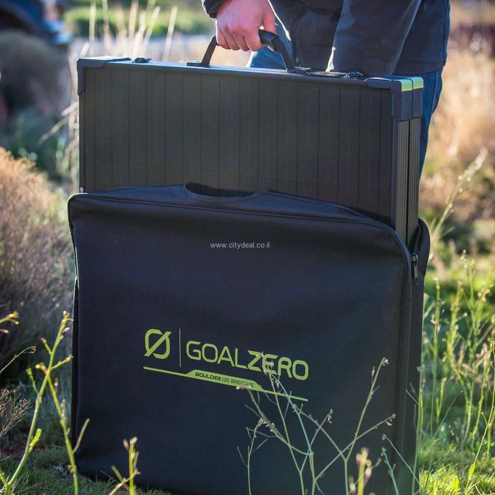 פאנל סולארי GOALZERO דגם BRIEFCASE BOULDER 100 יבואן רשמי – תמונה 3