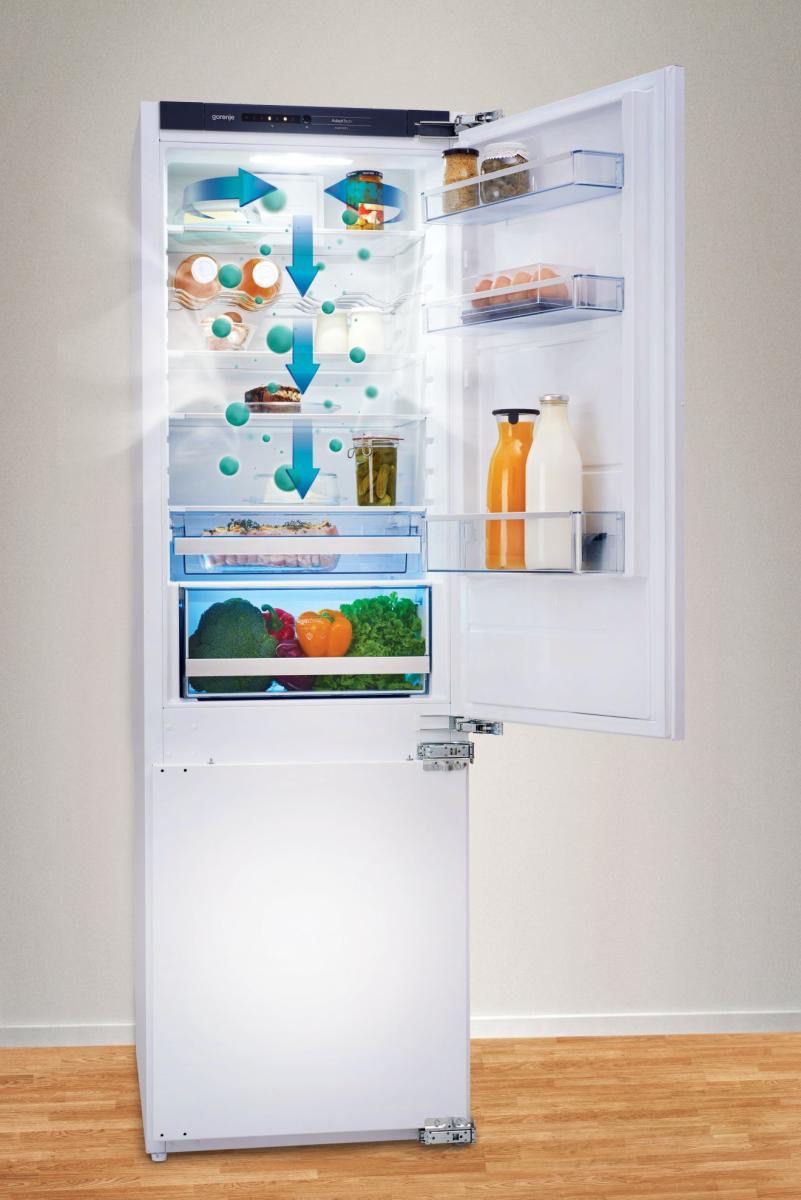 מקרר מקפיא תחתון אינטגרלי Gorenje דגם NRKI2181A1 יחידה בודדת 269 ליטר – תמונה 13