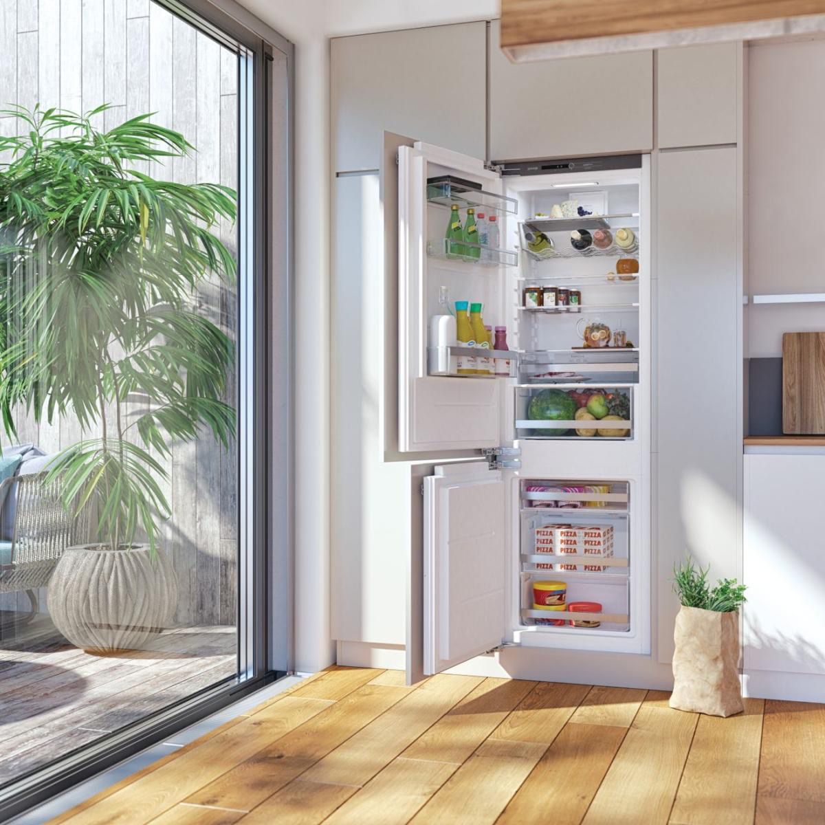 מקרר מקפיא תחתון אינטגרלי Gorenje דגם NRKI2181A1 יחידה בודדת 269 ליטר – תמונה 14