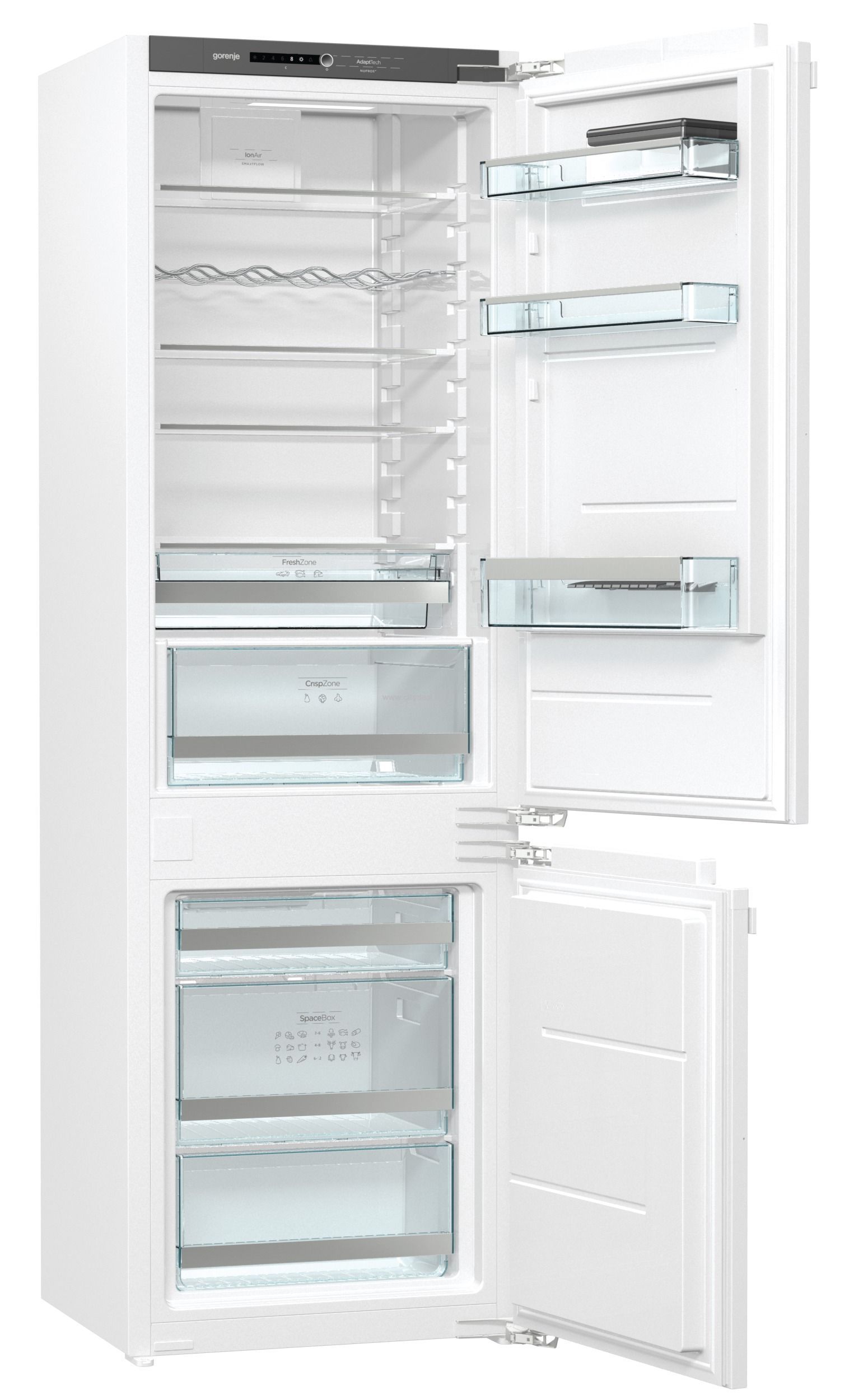מקרר מקפיא תחתון אינטגרלי Gorenje דגם NRKI2181A1 יחידה בודדת 269 ליטר – תמונה 2