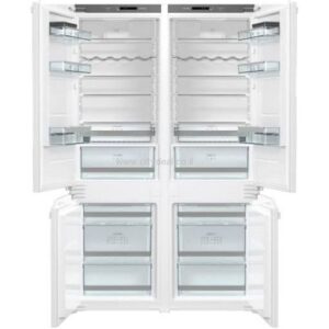 מקרר מקפיא תחתון אינטגרלי כפול ברוחב 120 ס״מ Gorenje דגם NRKI2181A1