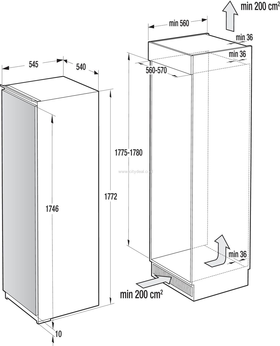 מקרר אינטגרלי ללא מקפיא gorenje דגם RI2181A1 – תמונה 2