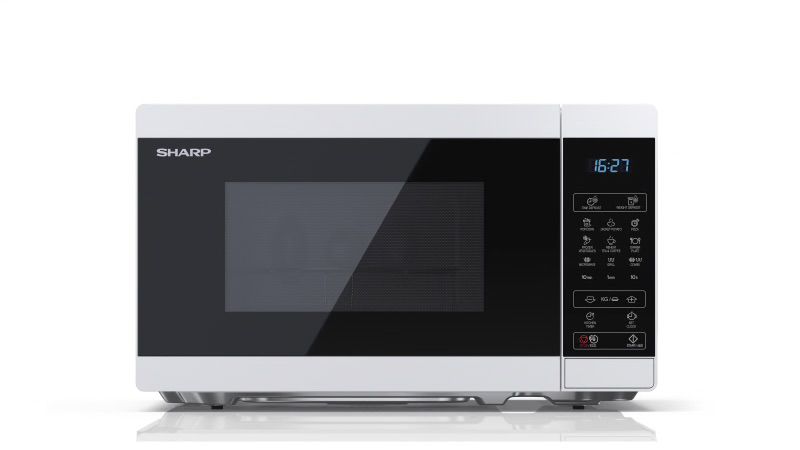 מיקרוגל משולב גריל Sharp R-709W – נפח 25 ליטר עם פאנל בעברית | יבואן רשמי-משלוח מהיר – תמונה 2