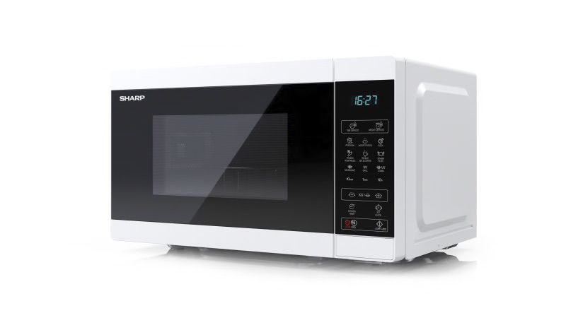 מיקרוגל משולב גריל Sharp R-709W – נפח 25 ליטר עם פאנל בעברית | יבואן רשמי-משלוח מהיר – תמונה 3