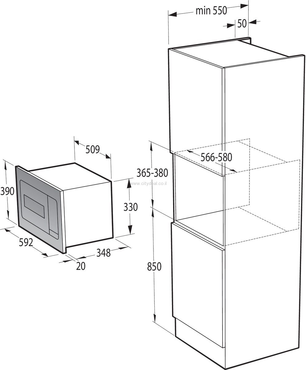 מיקרוגל בנוי gorenje BM235SY | משלוח מהיר – תמונה 5