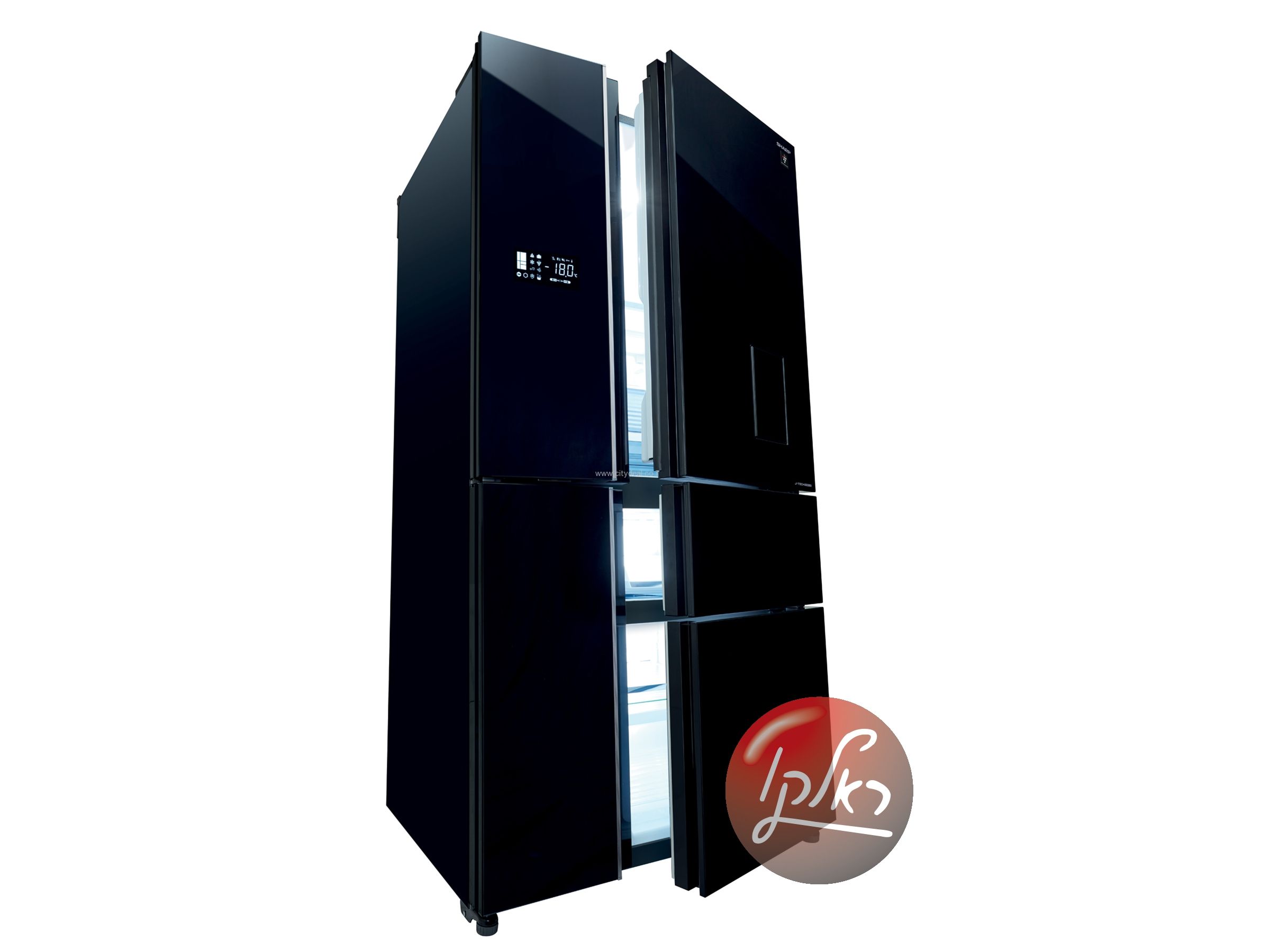מקרר 5 דלתות Sharp SJ-9711 – 661 ליטר מהדרין עם PLASMACLUSTER וחלל ענק ללא מחיצה | יבואן רשמי – תמונה 5