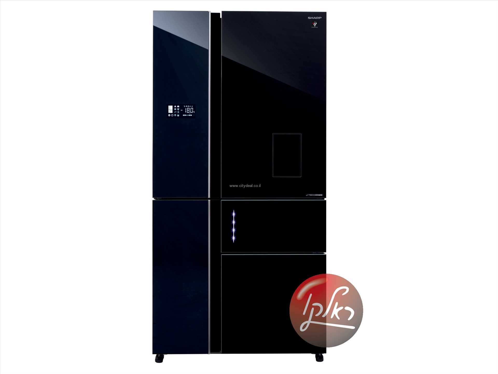 מקרר 5 דלתות Sharp SJ-9731 – 661 ליטר מהדרין עם PLASMACLUSTER וחלל ענק ללא מחיצה זכוכית שחורה | יבואן רשמי – תמונה 5