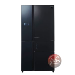 מקרר 5 דלתות Sharp SJ-9731 – ‏661 ליטר מהדרין עם PLASMACLUSTER וחלל ענק ללא מחיצה זכוכית שחורה | יבואן רשמי