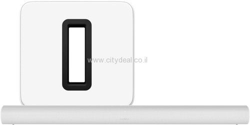 מקרן קול Sonos דגם Arc -w + סאבוופר GEN3 יבואן רשמי | משלוח מהיר