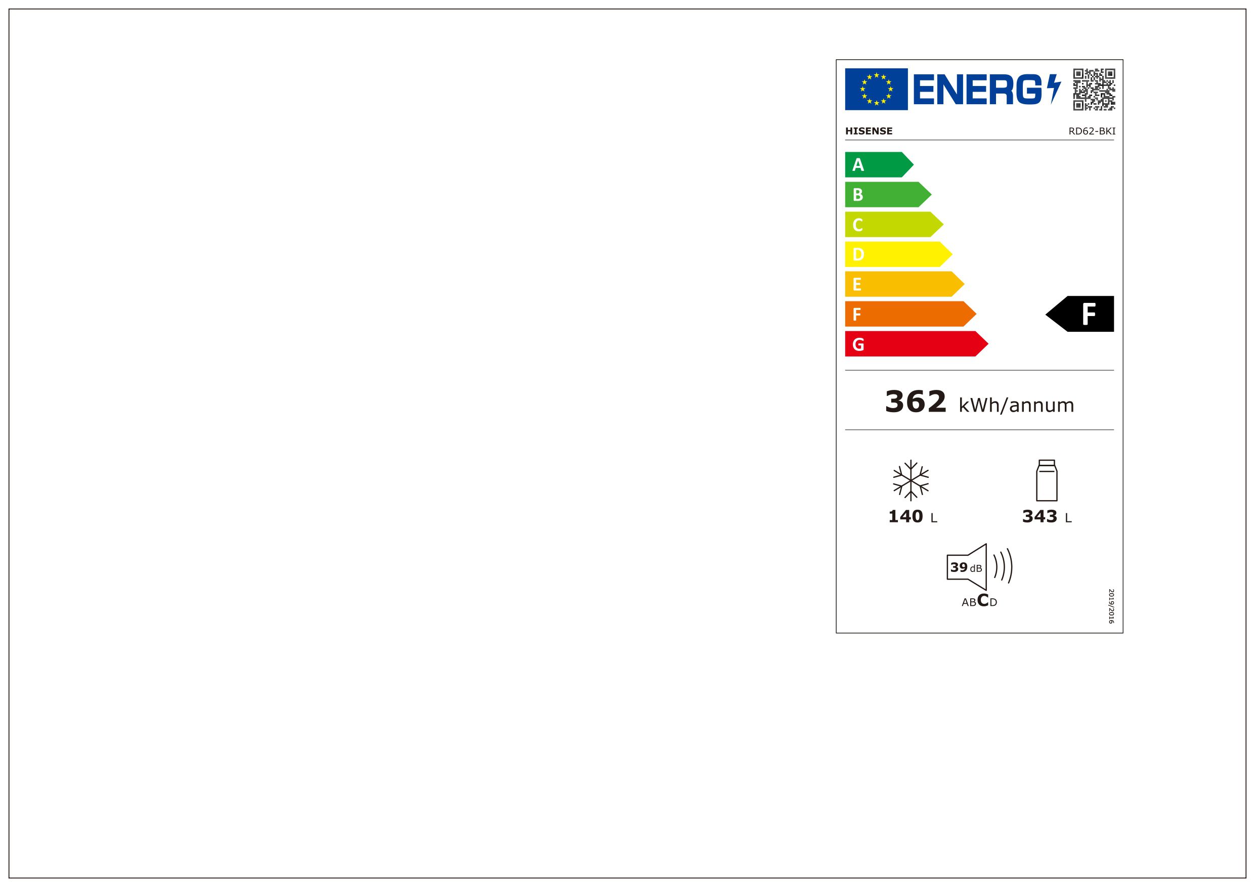 מקרר מקפיא תחתון Hisense דגם RD62BKI יבואן רשמי – תמונה 2