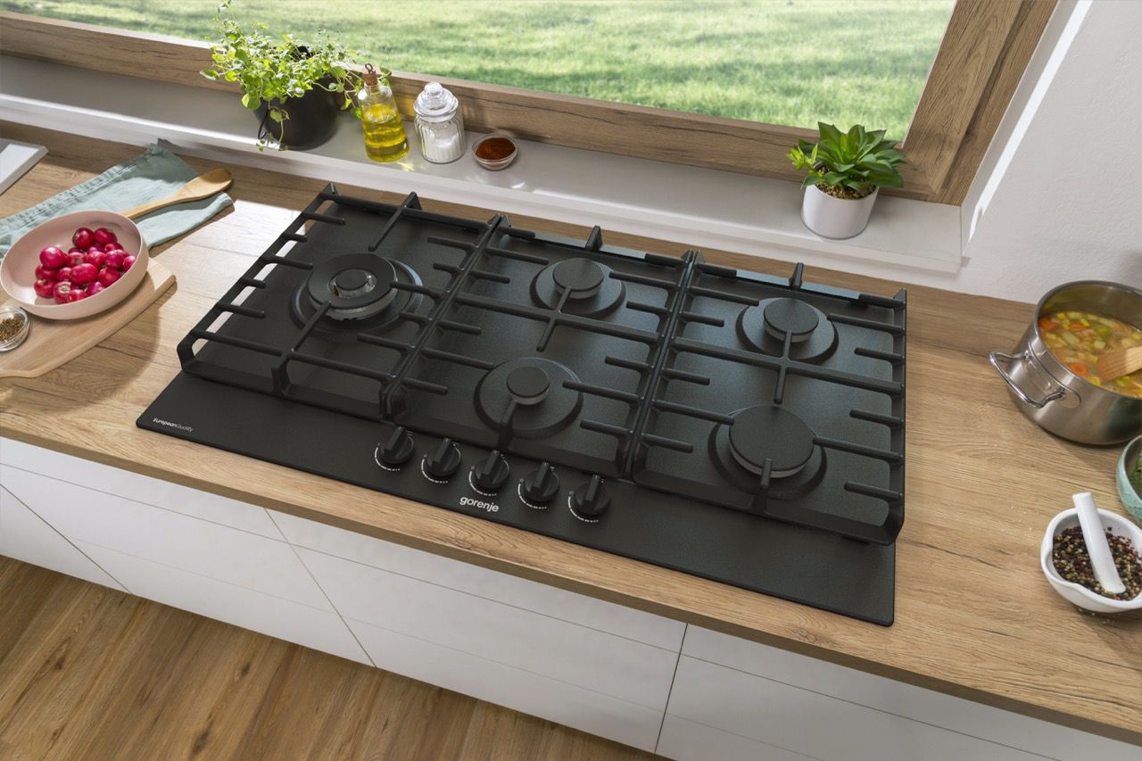 כיריים גז Gorenje GW951MB עם 5 מבערים ברוחב 90 ס"מ-גימור שחור – תמונה 6