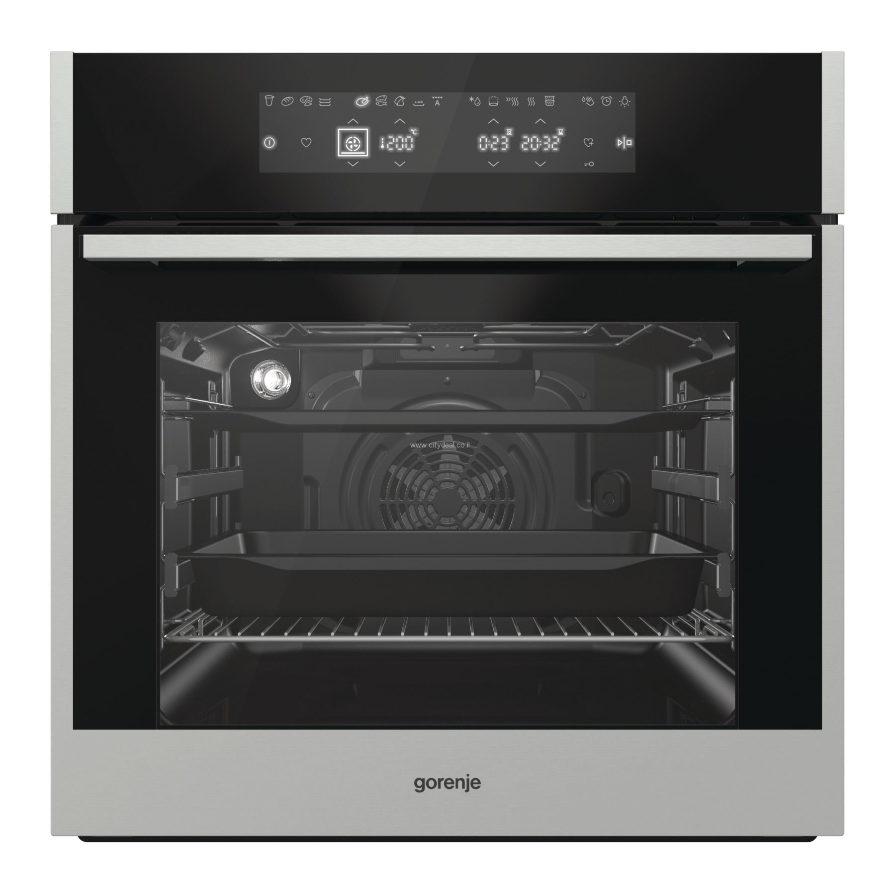תנור בנוי GORENJE BO758A33XG – בנפח 71 ליטר עם Full Touch וניקוי באדים | משלוח מהיר