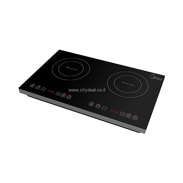 כיריים אינדוקציה 2 מוקדים Midea MC-ID358 Full Touch | זכוכית שחורה | יבואן רשמי-משלוח מהיר