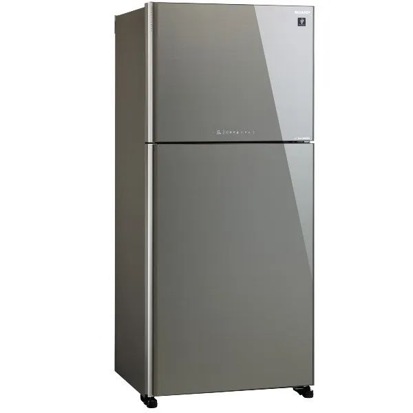 מקרר מקפיא עליון 2 דלתות Sharp SJ-4660SL שארפ 600 ליטר No Frost אינוורטר זכוכית אפורה עם פיקוד שבת - יבואן רשמי | משלוח מהיר – תמונה 2