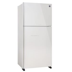 מקרר מקפיא עליון 2 דלתות Sharp SJ-4660W שארפ 600 ליטר No Frost אינוורטר זכוכית לבנה עם פיקוד שבת - יבואן רשמי | משלוח מהיר