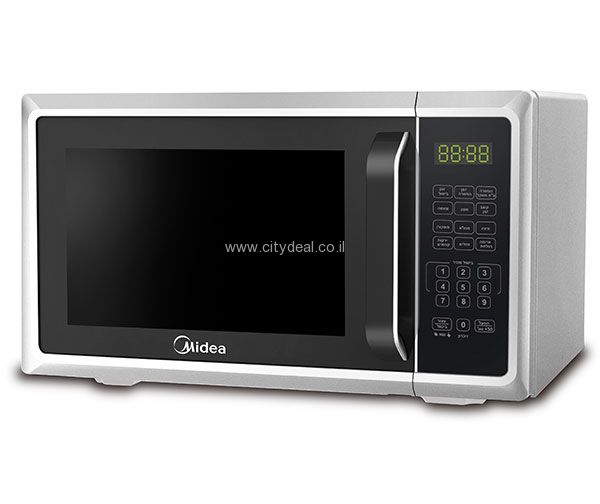 מיקרוגל דיגיטלי 23 ליטר Midea EM823A2GU – חימום מהיר ושליטה חכמה - כסוף | יבואן רשמי