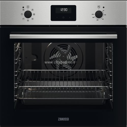 ZANUSSI ZOHNX3X1A - תנור בנוי 72 ליטר צבע נירוסטה זנוסי | יבואן רשמי