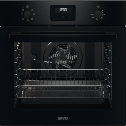 ZANUSSI ZOHNX3K1A - תנור בנוי 72 ליטר צבע שחור זנוסי | יבואן רשמי