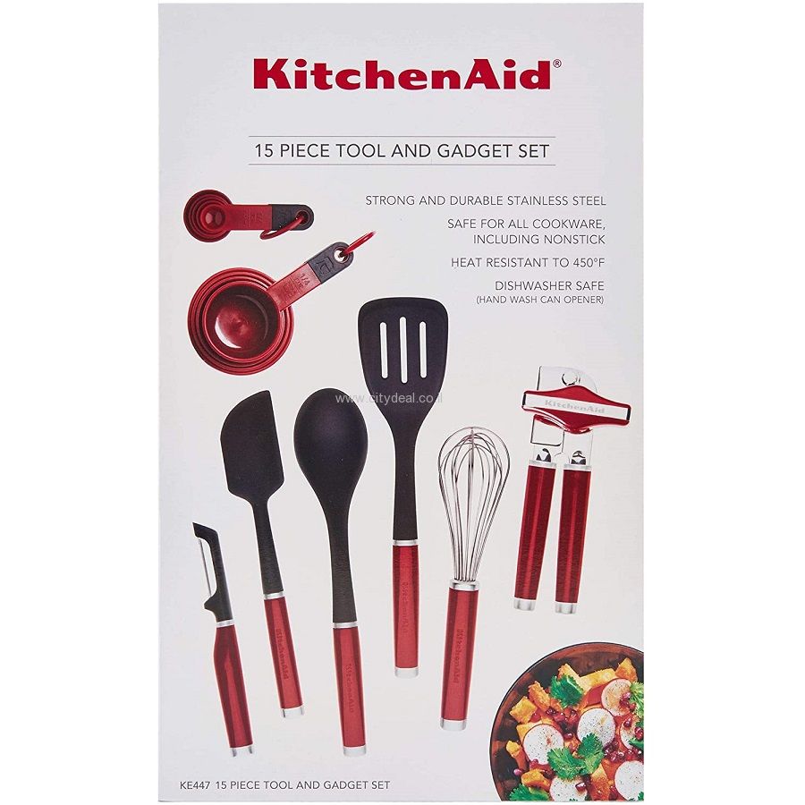 סט כלים קלאסי 15 חלקים KitchenAid קיטשן אייד | ניתן לאיסוף | משלוח מהיר