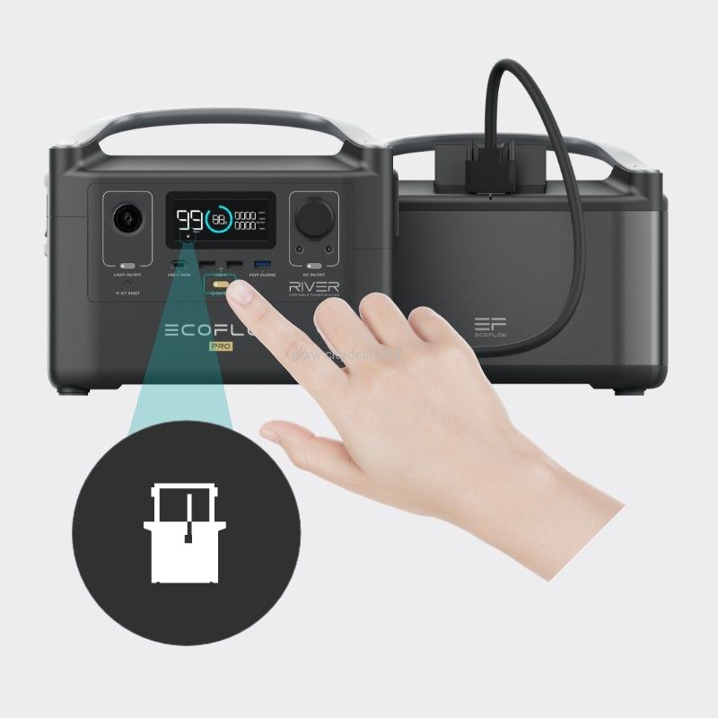 תא הרחבה לתחנת כוח EcoFlow River 600 Pro יבואן רשמי – תמונה 6
