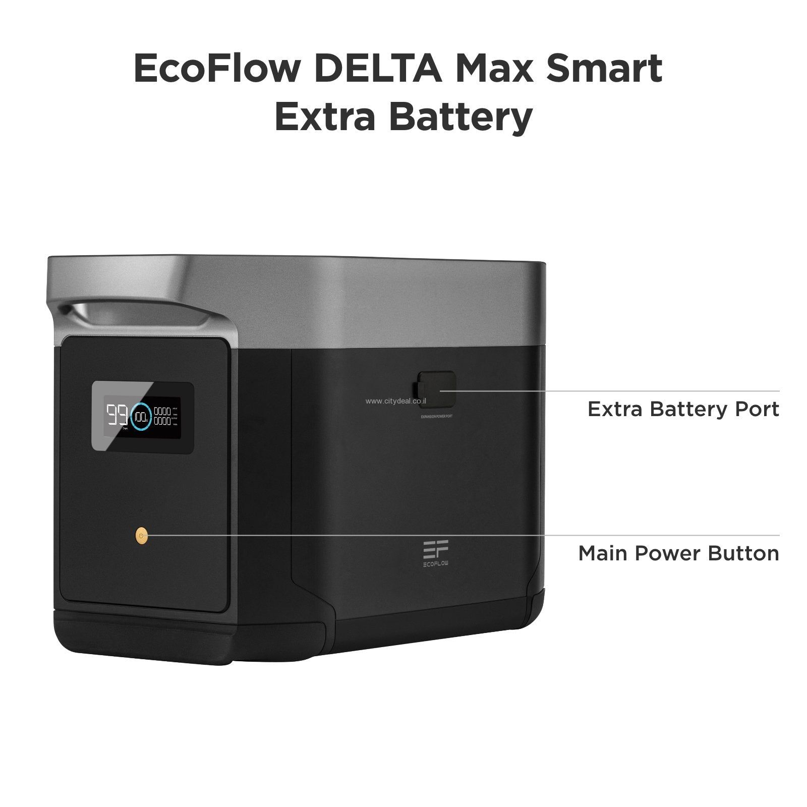 תא הרחבה לתחנת כח ניידת EcoFlow DELTA PRO 3600 | יבואן רשמי – תמונה 3
