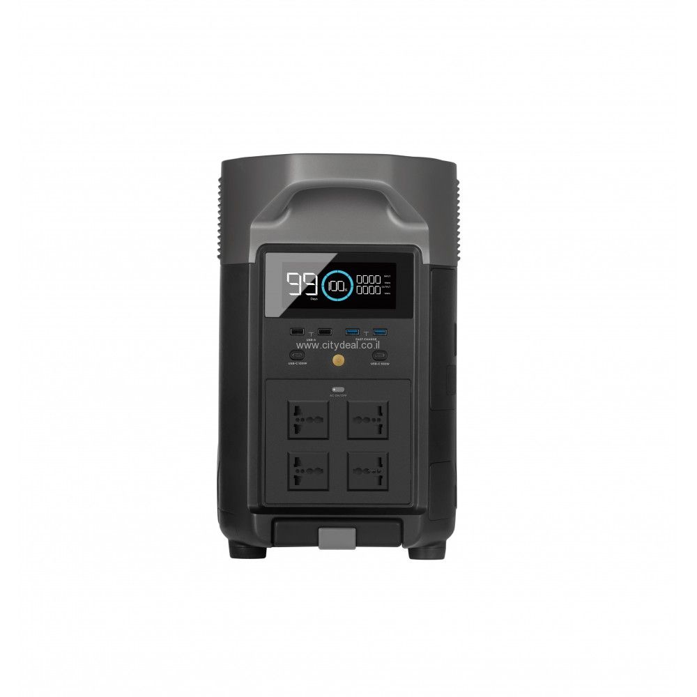 תחנת כוח ניידת DELTA PRO 3600 בהספק 3.6kWh אפשרות הרחבה עד 25kWh | יבואן רשמי-משלוח מהיר-ניתן לאיסוף – תמונה 2