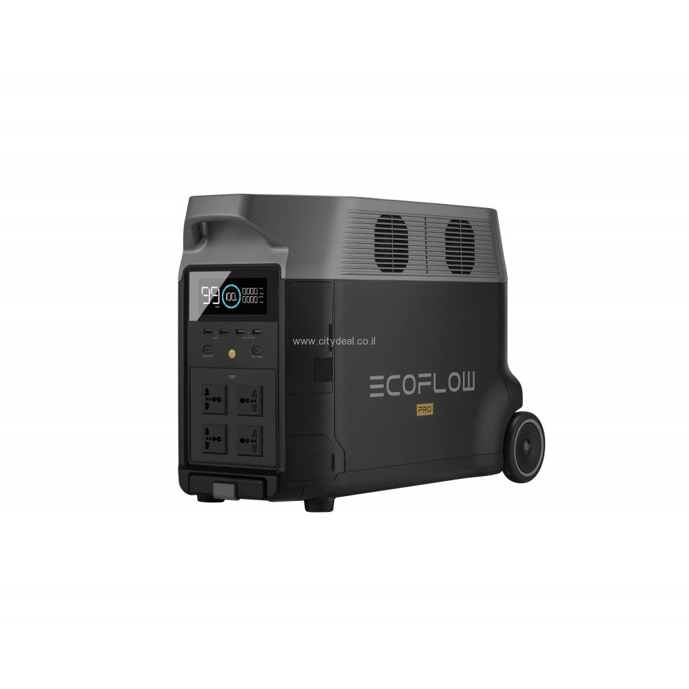 תחנת כוח ניידת DELTA PRO 3600 בהספק 3.6kWh אפשרות הרחבה עד 25kWh | יבואן רשמי-משלוח מהיר-ניתן לאיסוף