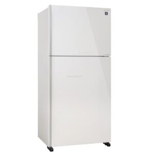 מקרר מקפיא עליון 2 דלתות Sharp SJ-4655 שארפ 558 ליטר No Frost אינוורטר זכוכית לבנה עם פיקוד שבת - יבואן רשמי | משלוח מהיר