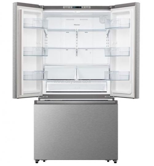 מקרר 3 דלתות Hisense RT102S – בנפח 670 ליטר עם בר מים פנימי ויצרן קרח מצב שבת | יבואן רשמי – תמונה 2