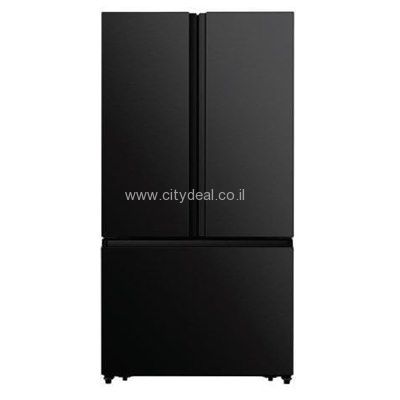 מקרר 3 דלתות Hisense RT102B ULTIMATE – בנפח 670 ליטר שחור מט עם בר מים ויצרן קרח מצב שבת | יבואן רשמי-משלוח מהיר