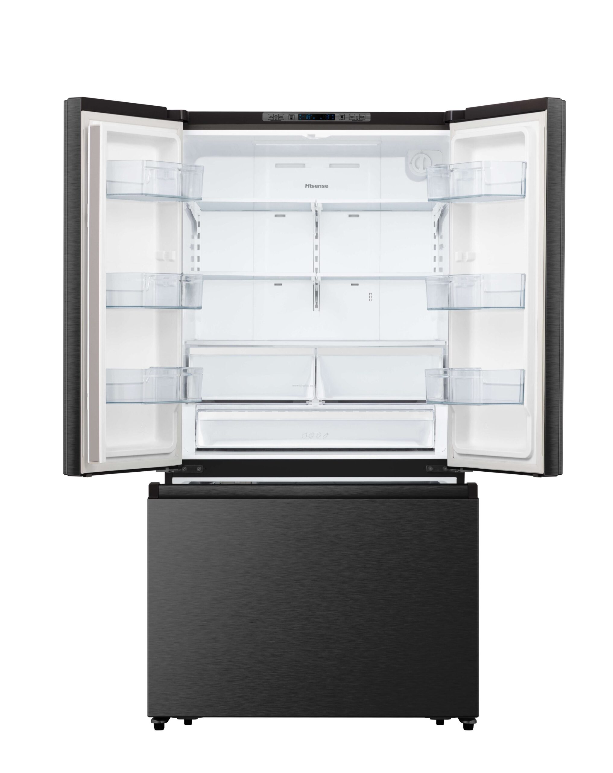 מקרר 3 דלתות Hisense RT102B ULTIMATE – בנפח 670 ליטר שחור מט עם בר מים ויצרן קרח מצב שבת | יבואן רשמי-משלוח מהיר – תמונה 2