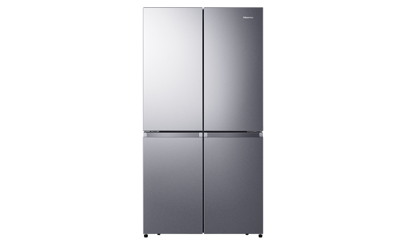 Hisense RQ72SK מקרר מקפיא תחתון הייסנס 4 דלתות 609 ליטר נירוסטה מוברשת אינוורטר עם מנגנון שבת וחג | יבואן רשמי-משלוח מהיר