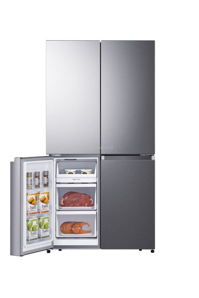 Hisense RQ72SK מקרר מקפיא תחתון הייסנס 4 דלתות 609 ליטר נירוסטה מוברשת אינוורטר עם מנגנון שבת וחג | יבואן רשמי-משלוח מהיר – תמונה 3