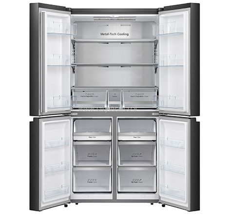 Hisense RQ72SK מקרר מקפיא תחתון הייסנס 4 דלתות 609 ליטר נירוסטה מוברשת אינוורטר עם מנגנון שבת וחג | יבואן רשמי-משלוח מהיר – תמונה 7