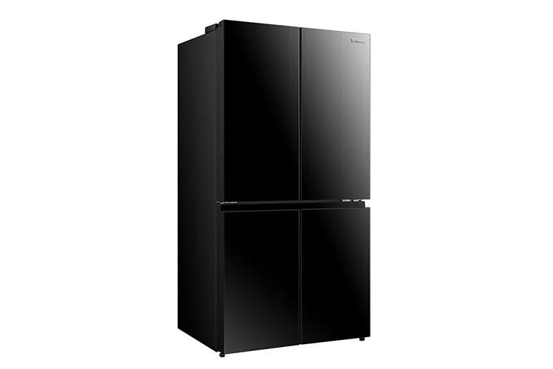 Hisense RQ72BGK מקרר מקפיא תחתון הייסנס 4 דלתות 617 ליטר זכוכית שחורה אינוורטר עם מנגנון שבת וחג | יבואן רשמי-משלוח מהיר – תמונה 3