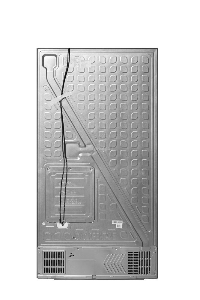Hisense RQ72BK מקרר מקפיא תחתון הייסנס 4 דלתות 617 ליטר נירוסטה שחורה מוברשת אינוורטר עם מנגנון שבת וחג | יבואן רשמי-משלוח מהיר – תמונה 4