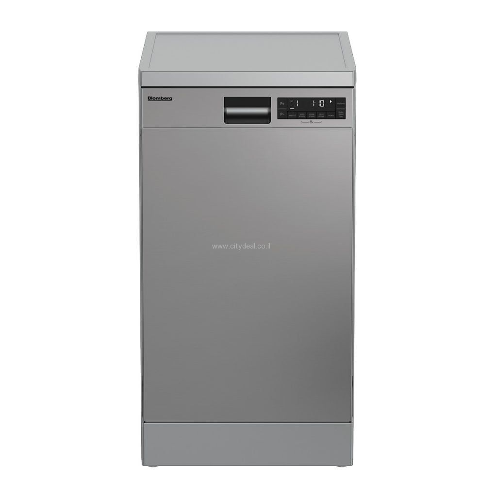 מדיח כלים צר Blomberg GSS219P6X – ברוחב 45 ס"מ עם תפריט בעברית וניקוי AAA | יבואן רשמי-משלוח מהיר