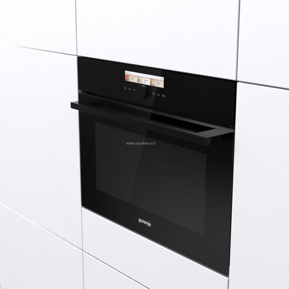 תנור בנוי 45 ס״מ משולב מיקרוגל Gorenje דגם BCM598S17BG משלוח מהיר – תמונה 3