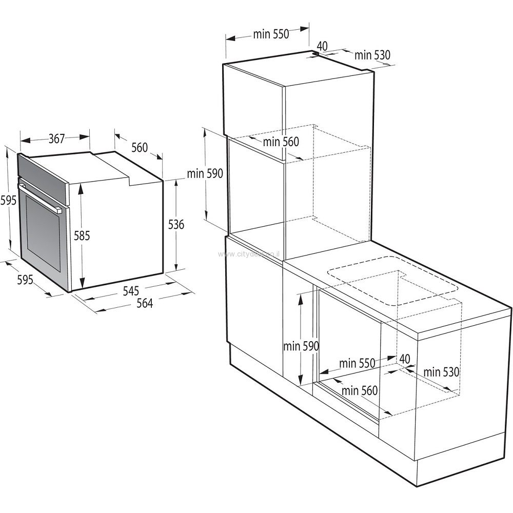 תנור בנוי Gorenje דגם BOS6737E06B יבואן רשמי – תמונה 5