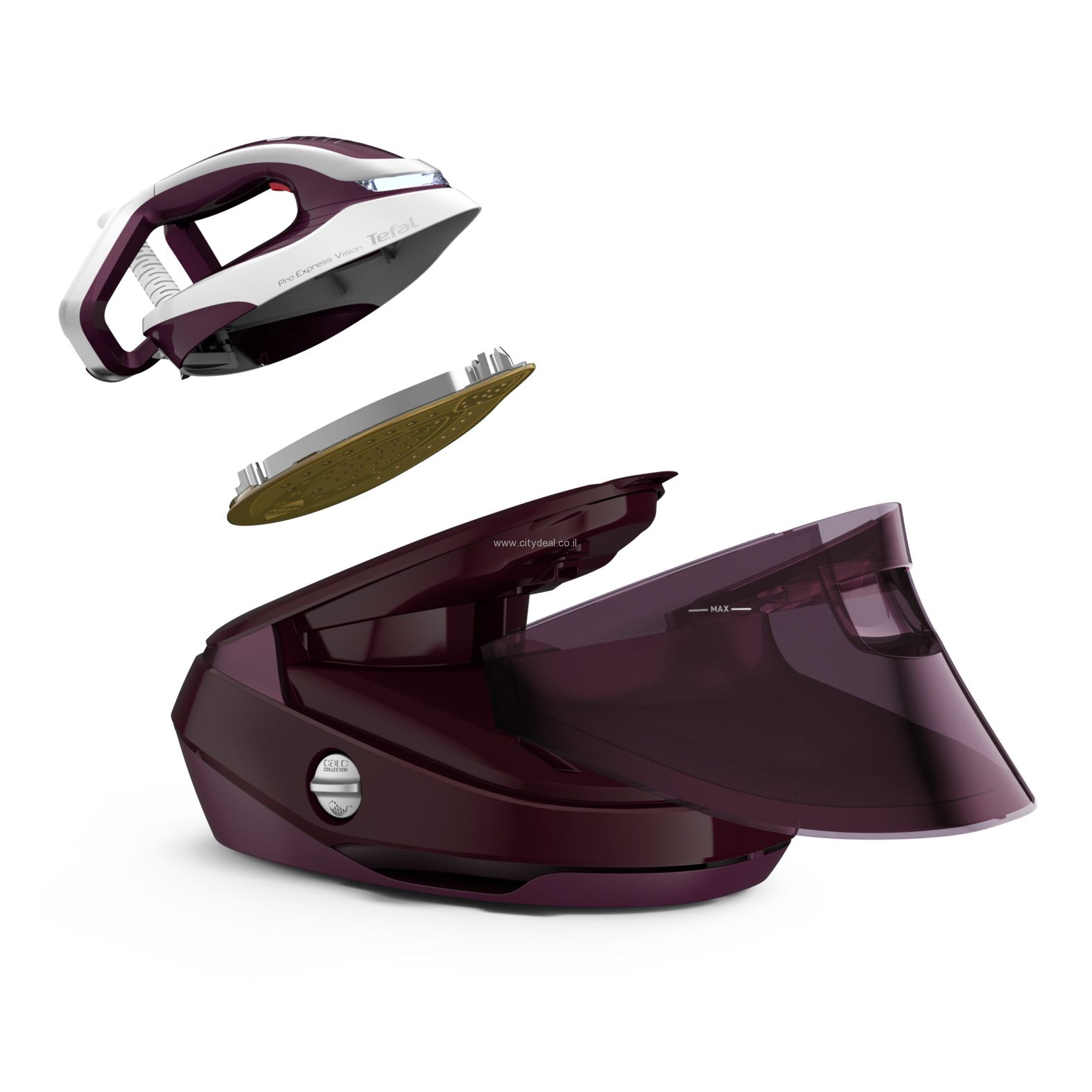 מגהץ קיטור Tefal Pro Express Vision GV9810E0 – לחץ 8.3 בר תוצרת צרפת | יבואן רשמי 5 שנות אחריות-משלוח מהיר – תמונה 3