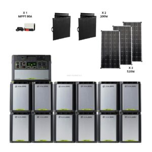 מערכת סולארית היברידית - 21Kwh דגם YETI6000X2100 יבואן רשמי