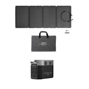 EcoFlow DELTA 2000MAX + פאנל סולארי 400W – תחנת כוח ניידת היברידית לבית ולשטח | יבואן רשמי