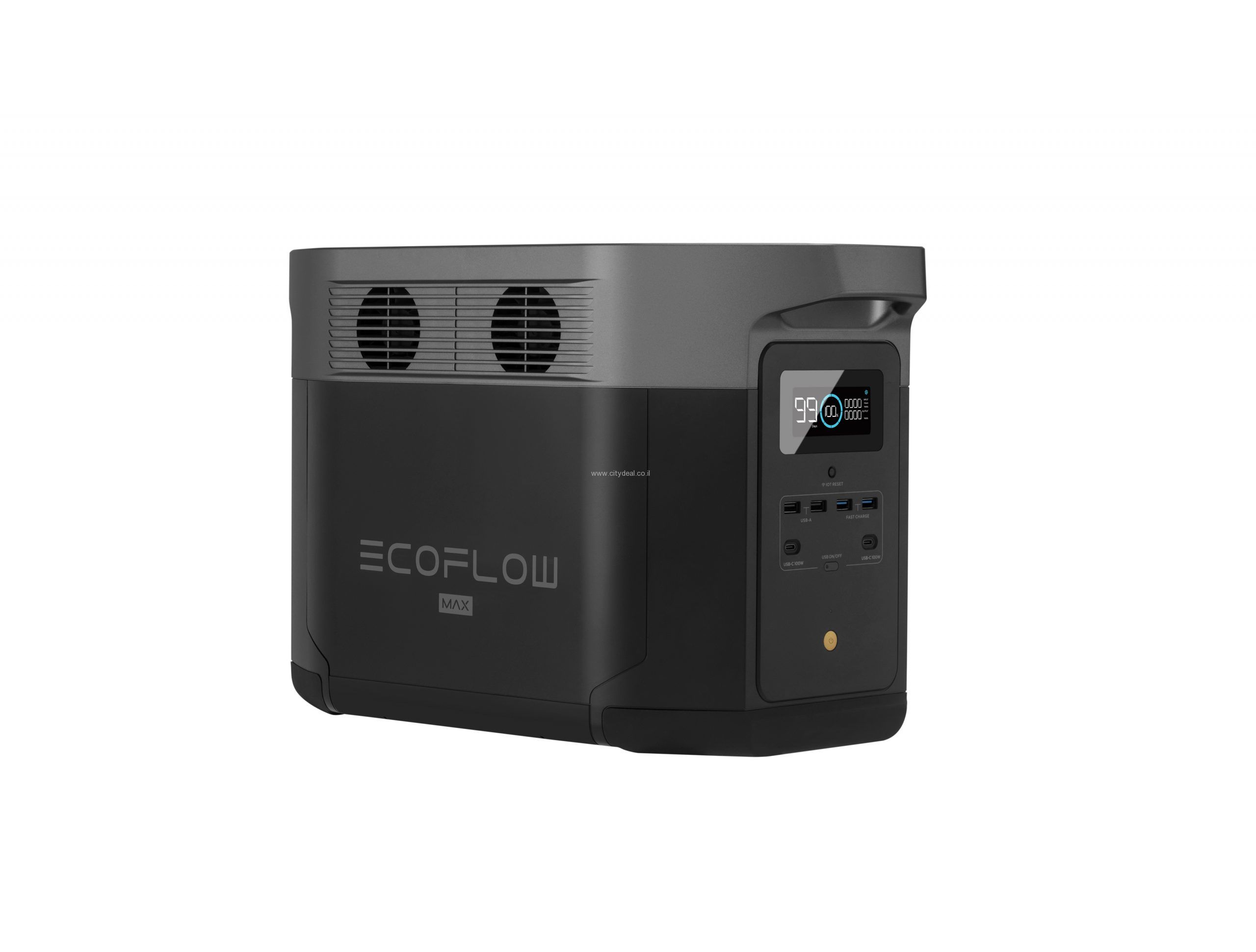 EcoFlow DELTA 2000MAX + פאנל סולארי 400W – תחנת כוח ניידת היברידית לבית ולשטח | יבואן רשמי – תמונה 3