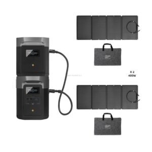 מערכת סולארית היברידית 4Kwh דגם DELTA2000MAX8000 יבואן רשמי