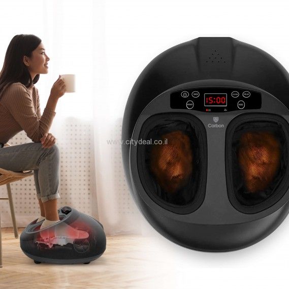 מכשיר עיסוי לכפות הרגליים בשיטת שיאצו Carbon דגם FOOT MASSAGE יבואן רשמי – תמונה 4