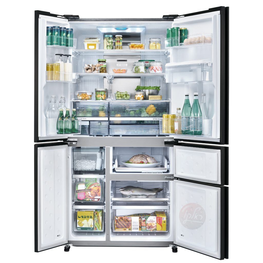 Sharp SJ-9734BG: מקרר 5 דלתות שארפ 661 ל׳ התקן שבת מהדרין צבע בז׳ | יבואן רשמי – תמונה 3