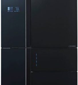 מקרר 5 דלתות Sharp SJ-9730BK – ‏661 ליטר מהדרין עם PLASMACLUSTER וחלל ענק ללא מחיצה | זכוכית שחורה | יבואן רשמי