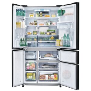 מקרר 5 דלתות Sharp SJ-9730BG – ‏661 ליטר מהדרין עם PLASMACLUSTER וחלל ענק ללא מחיצה |  בז׳ בציפוי זכוכית | יבואן רשמי