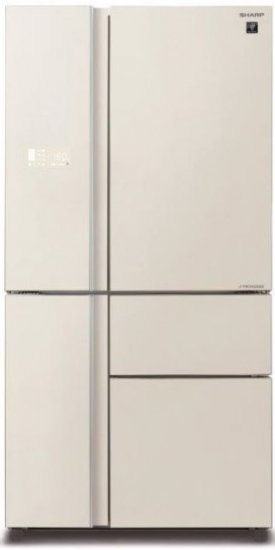 מקרר 5 דלתות Sharp SJ-9730BG – 661 ליטר מהדרין עם PLASMACLUSTER וחלל ענק ללא מחיצה | בז׳ בציפוי זכוכית | יבואן רשמי – תמונה 7